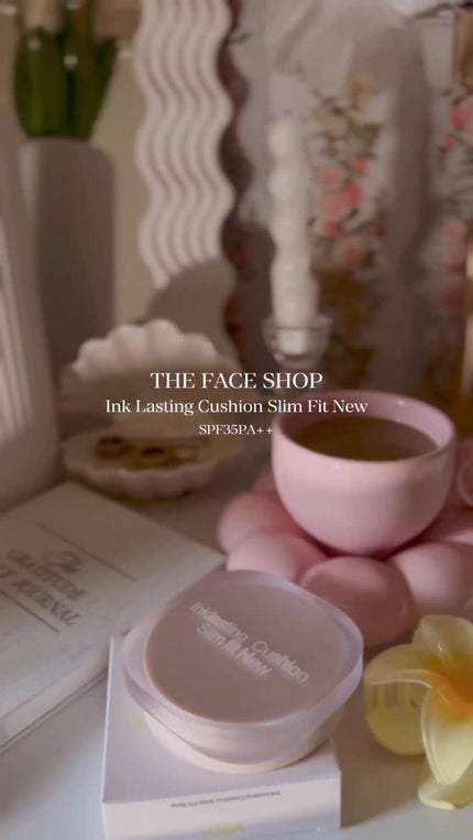 インクラスティングクッションファンデーション/THE FACE SHOP/クッションファンデーションの人気ショート動画