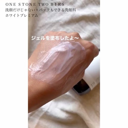 洗顔だけじゃない+パックもできる洗顔料/ONE STONE TWO BIRDS/その他洗顔料を使ったクチコミ(3枚目)