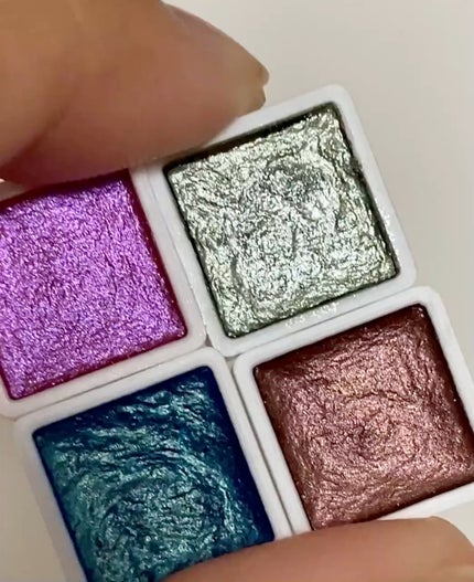 水彩パレット/セリア/ネイル用品の人気ショート動画