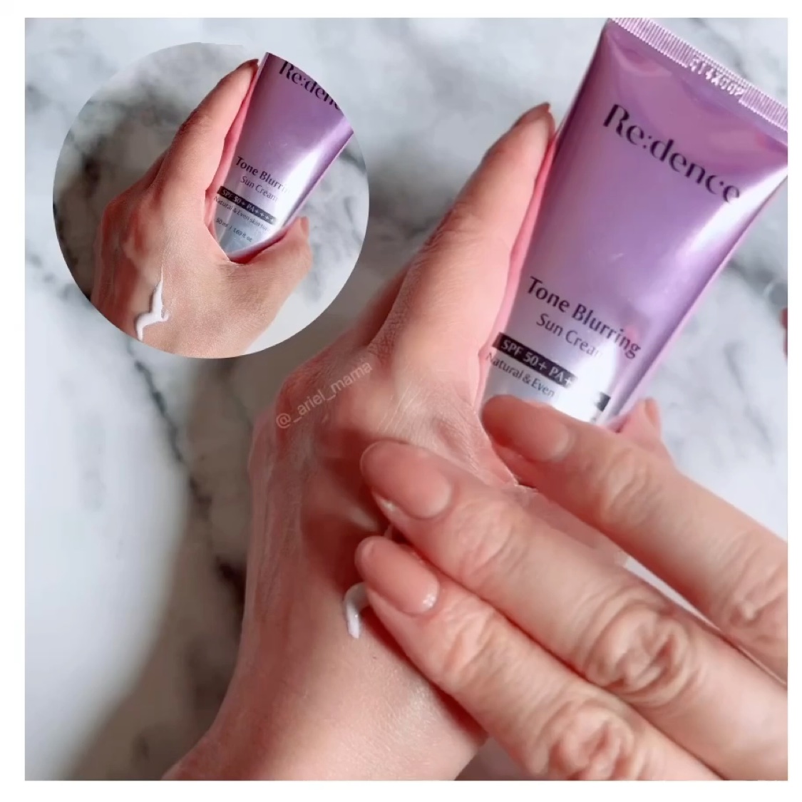 トーンブラーリング日焼け止め/redence/日焼け止めクリームを使ったクチコミ（3枚目）