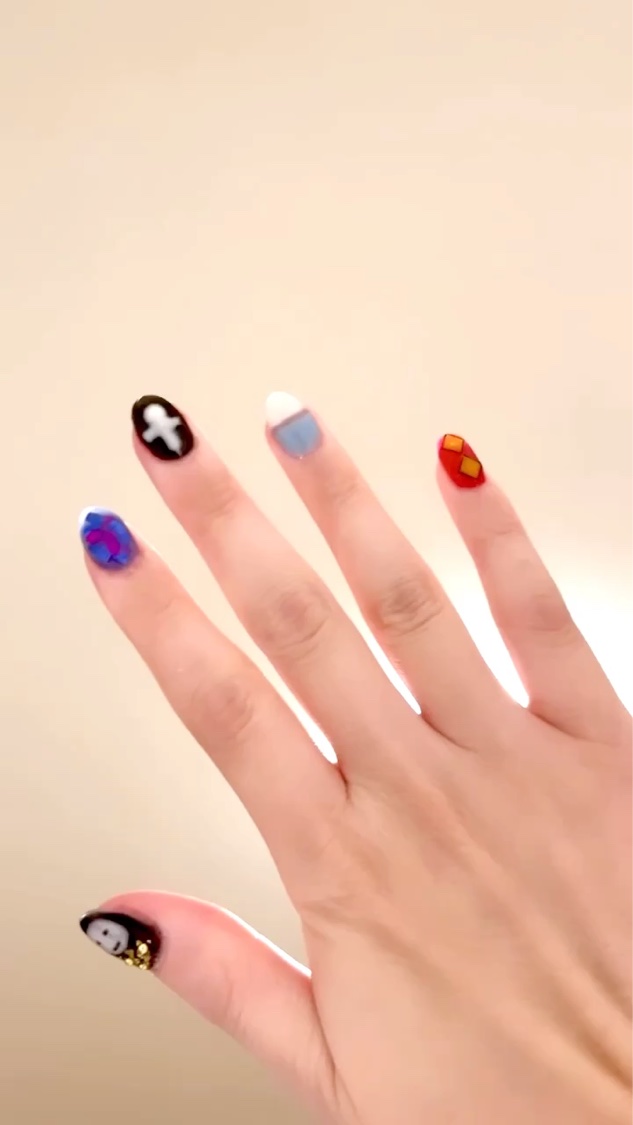 ジェルネイル（ライト対応）/セリア/ジェルネイルを使ったクチコミ（3枚目）