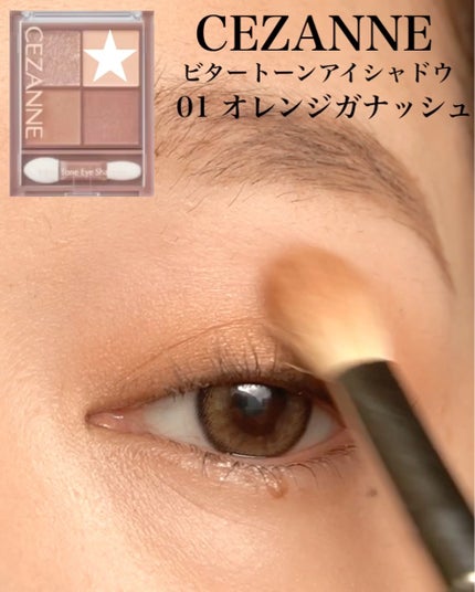ビタートーンアイシャドウ/CEZANNE/パウダーアイシャドウを使ったクチコミ(2枚目)