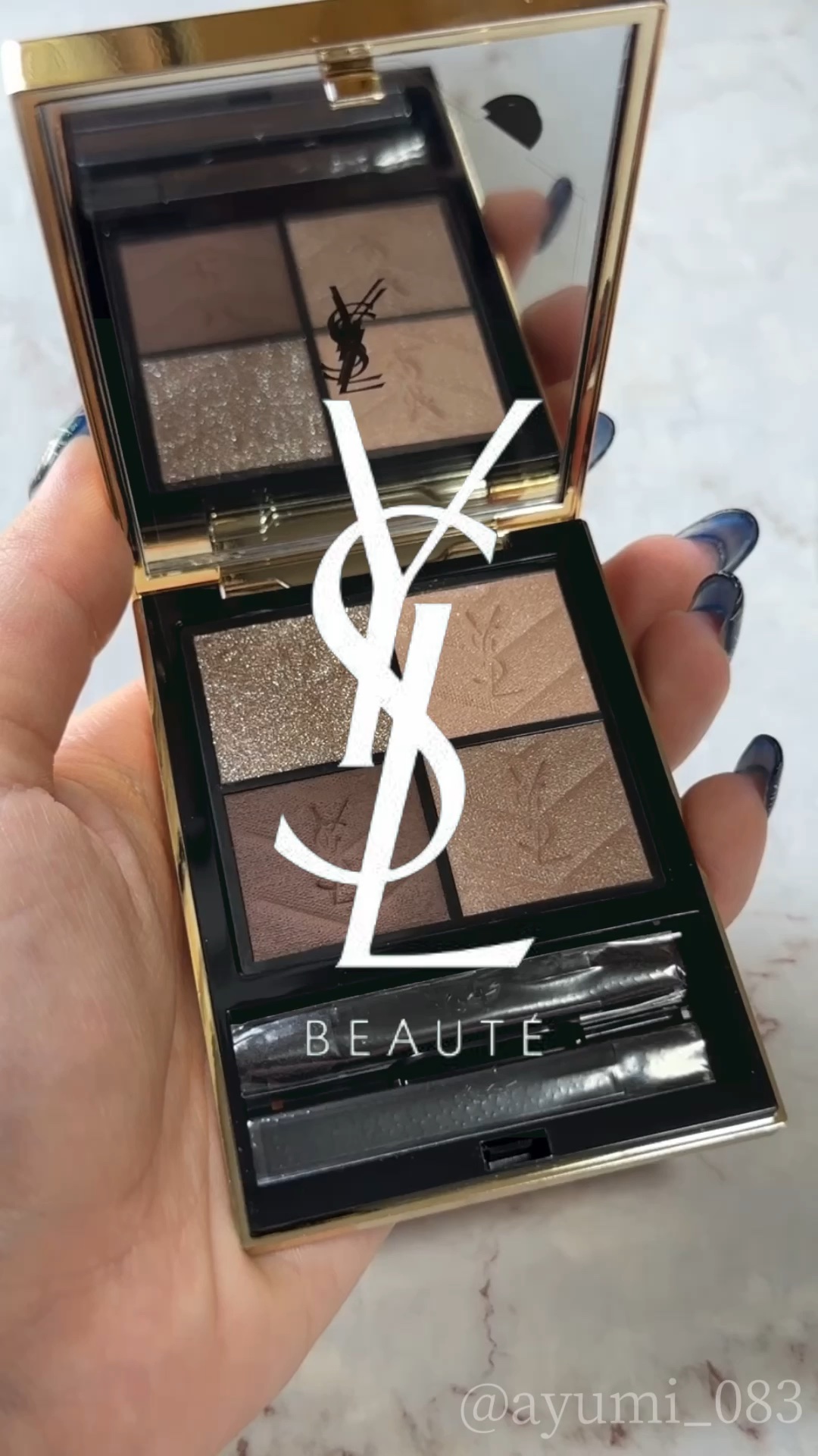 クチュール ミニ クラッチ/YVES SAINT LAURENT BEAUTE/アイシャドウパレットの動画クチコミ5つ目