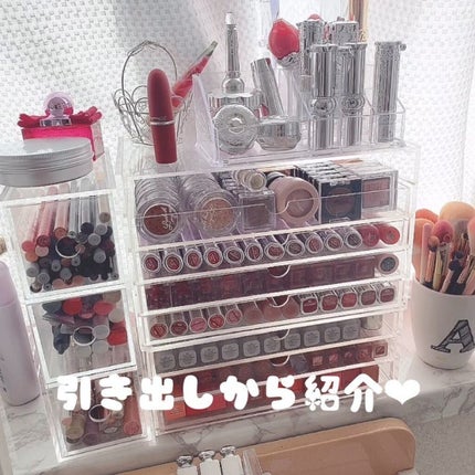 重なるアクリルケース・横型5段/無印良品/その他化粧小物を使ったクチコミ(4枚目)