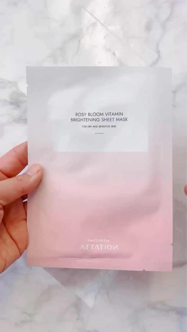 ROSY BLOOM VITAMIN BRIGHTENING SHEET MASK/ATTATION/シートマスク・パックの動画クチコミ4つ目