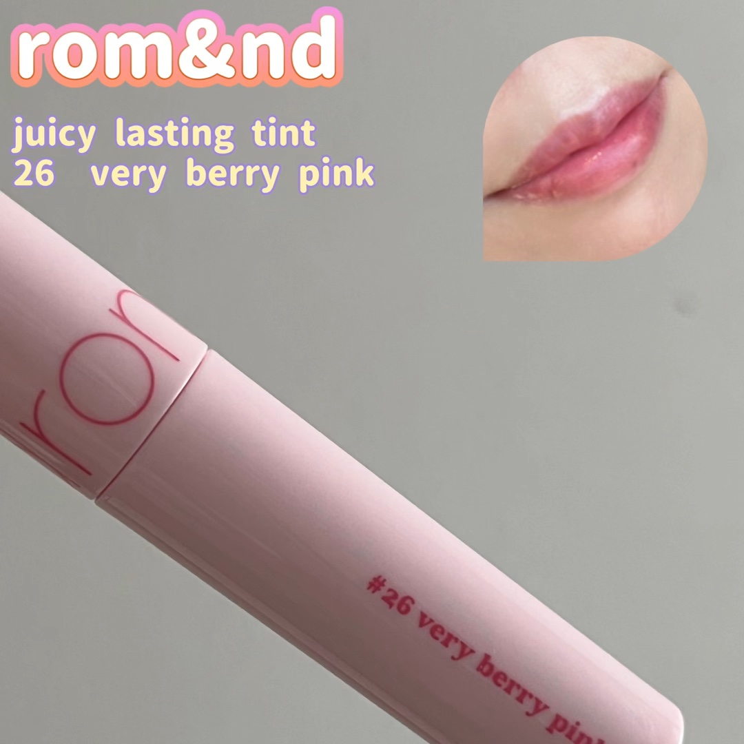 ジューシーラスティングティント/rom&nd/リップティントの動画クチコミ4つ目