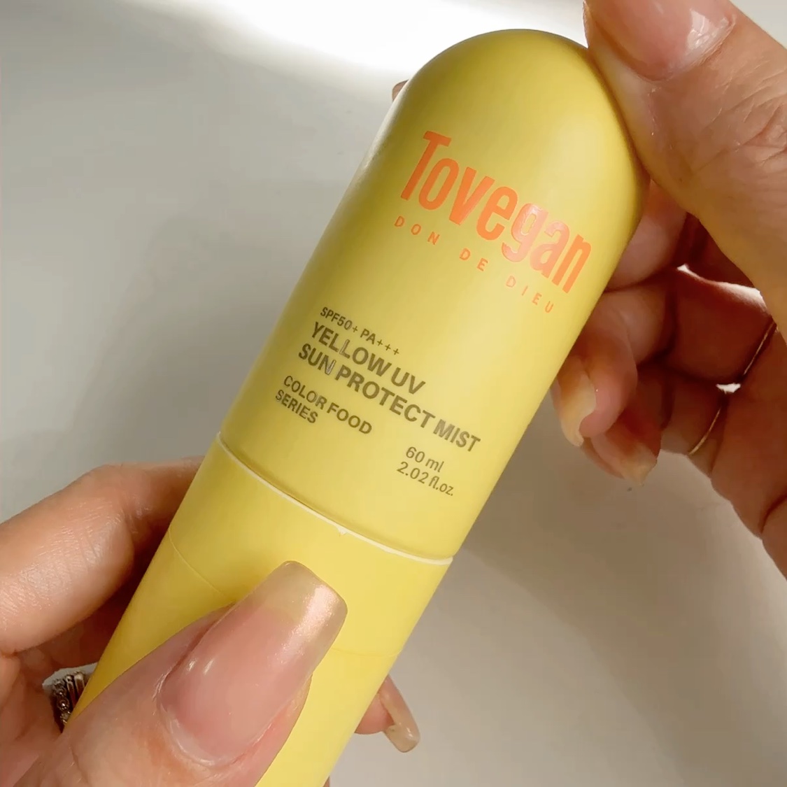 カラーフードシリーズ イエローUVサンプロテクトミスト SPF50+ PA+++/Tovegan/日焼け止めミスト・スプレーを使ったクチコミ（2枚目）