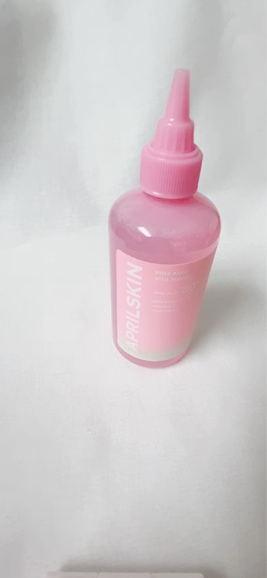 ピンクアロエビタトナー/APRILSKIN/化粧水を使ったクチコミ（3枚目）