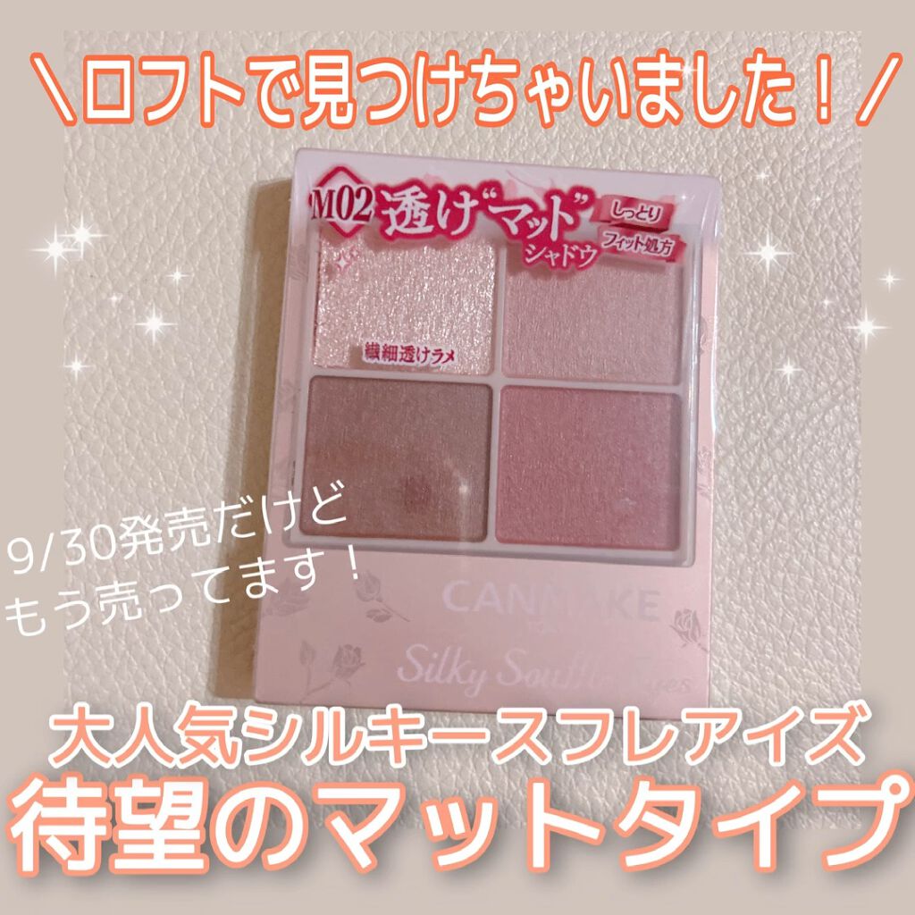 シルキースフレアイズ（マットタイプ）/キャンメイク/アイシャドウパレットを使ったクチコミ（1枚目）