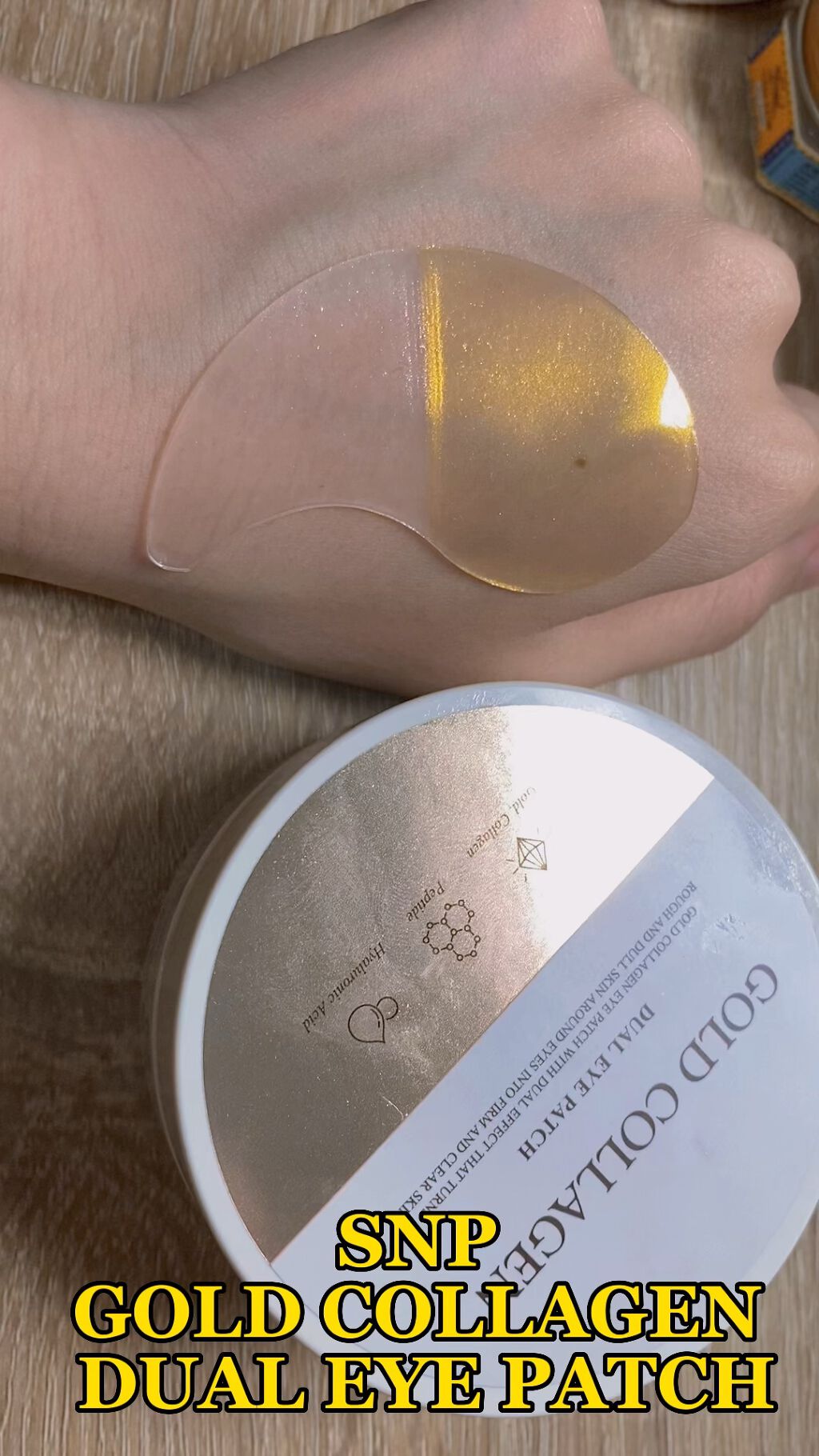GOLD COLLAGEN DUAL EYE PATCH/SNP/アイケア・アイクリームの人気ショート動画