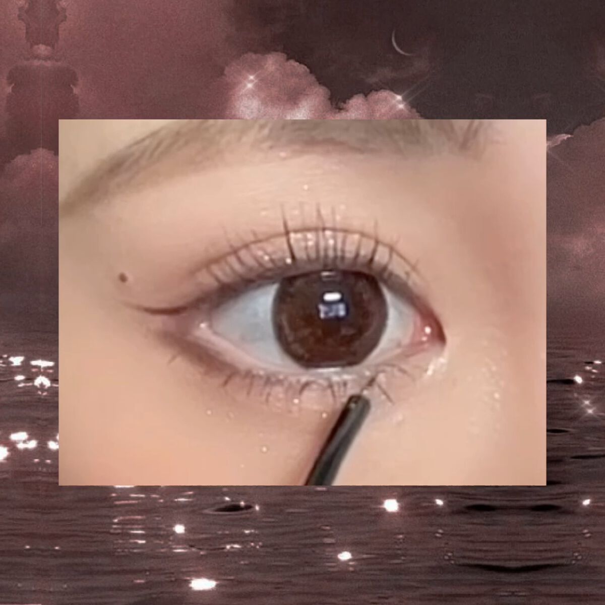 グリッター イルミネーションライナー R/CipiCipi/リキッドアイライナーを使ったクチコミ（3枚目）