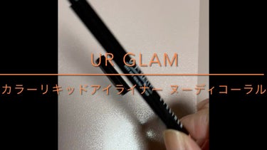 カラーリキッドアイライナー/U R GLAM/リキッドアイライナーの動画クチコミ1つ目