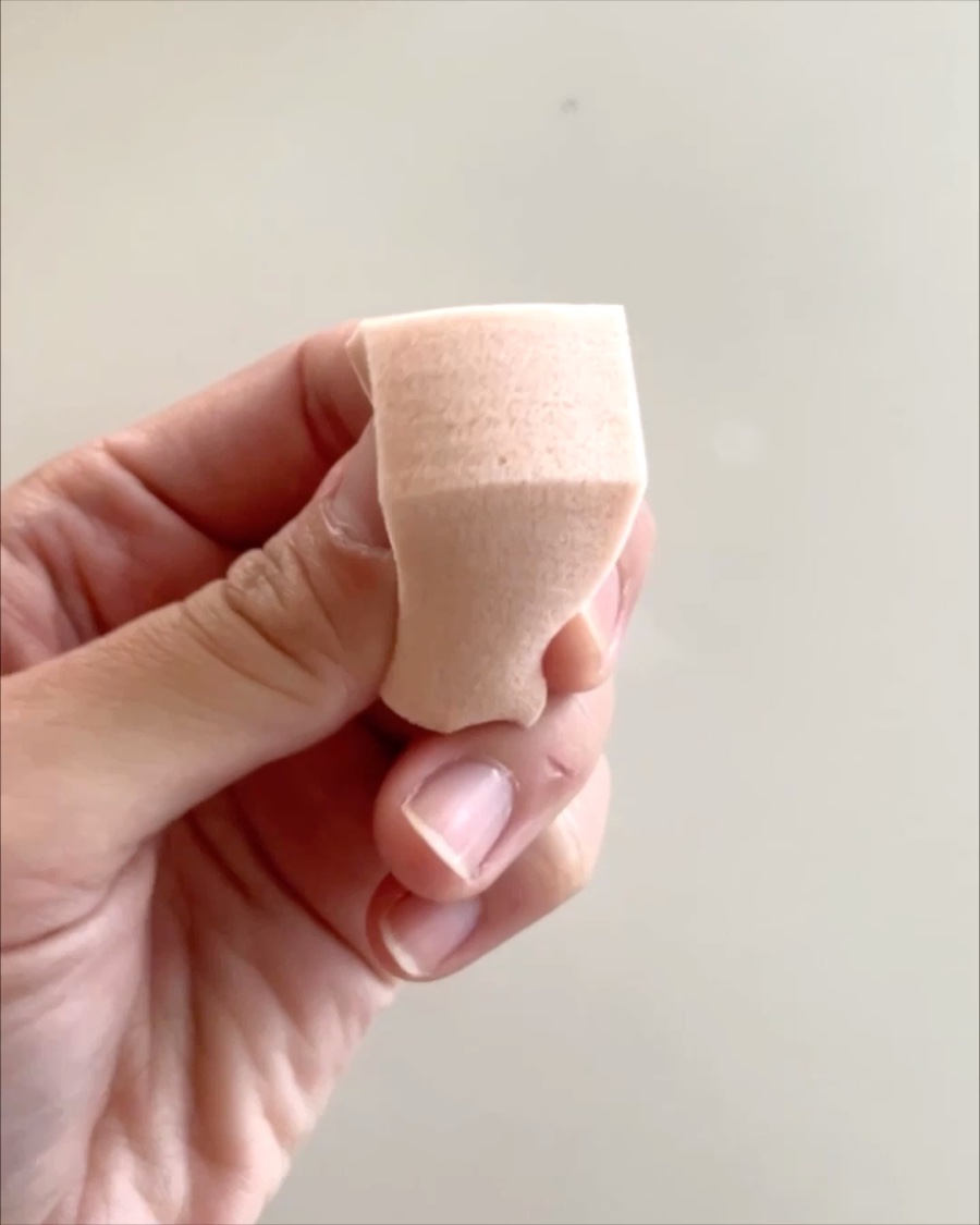 バリュースポンジN ハウス型タイプS 30P/ロージーローザ/パフ・スポンジを使ったクチコミ（3枚目）