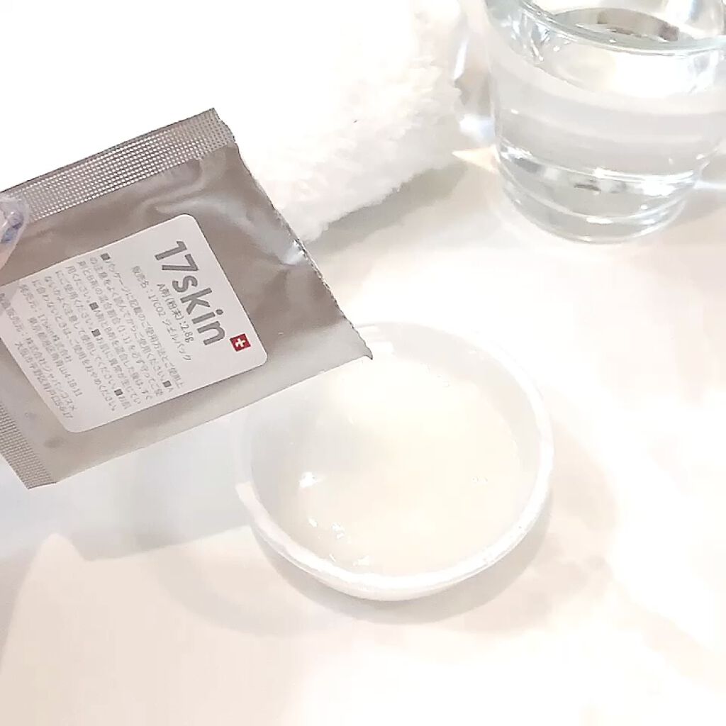 高濃度炭酸パック/17skin/シートマスク・パックの動画クチコミ4つ目