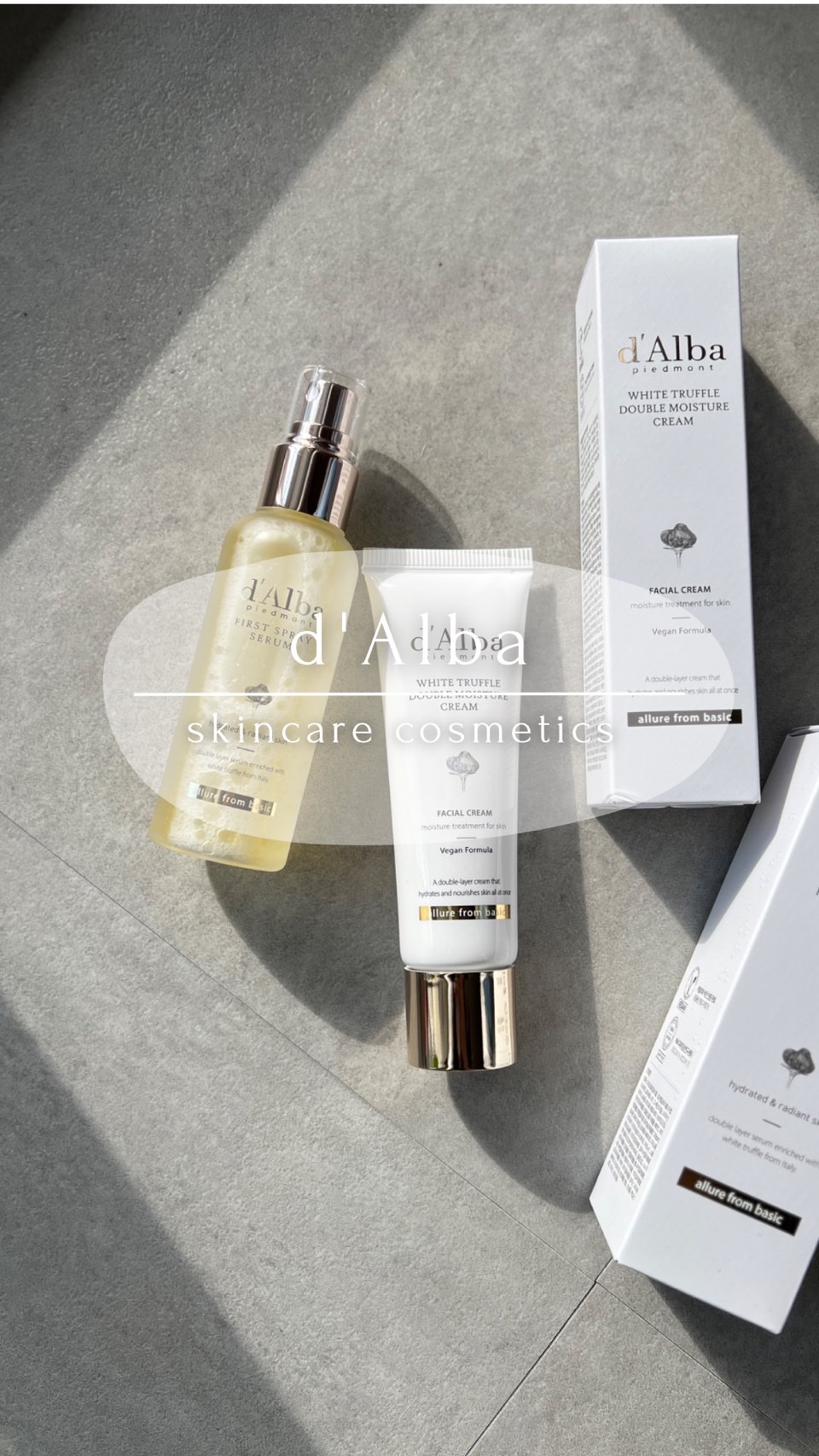 ホワイトトリュフダブルモイスチャークリーム/ダルバ/フェイスクリームの人気ショート動画