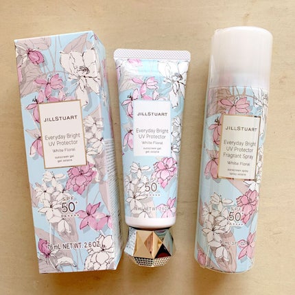 エブリデイブライト UVプロテクター ホワイトフローラル/JILL STUART/日焼け止めジェルの人気ショート動画