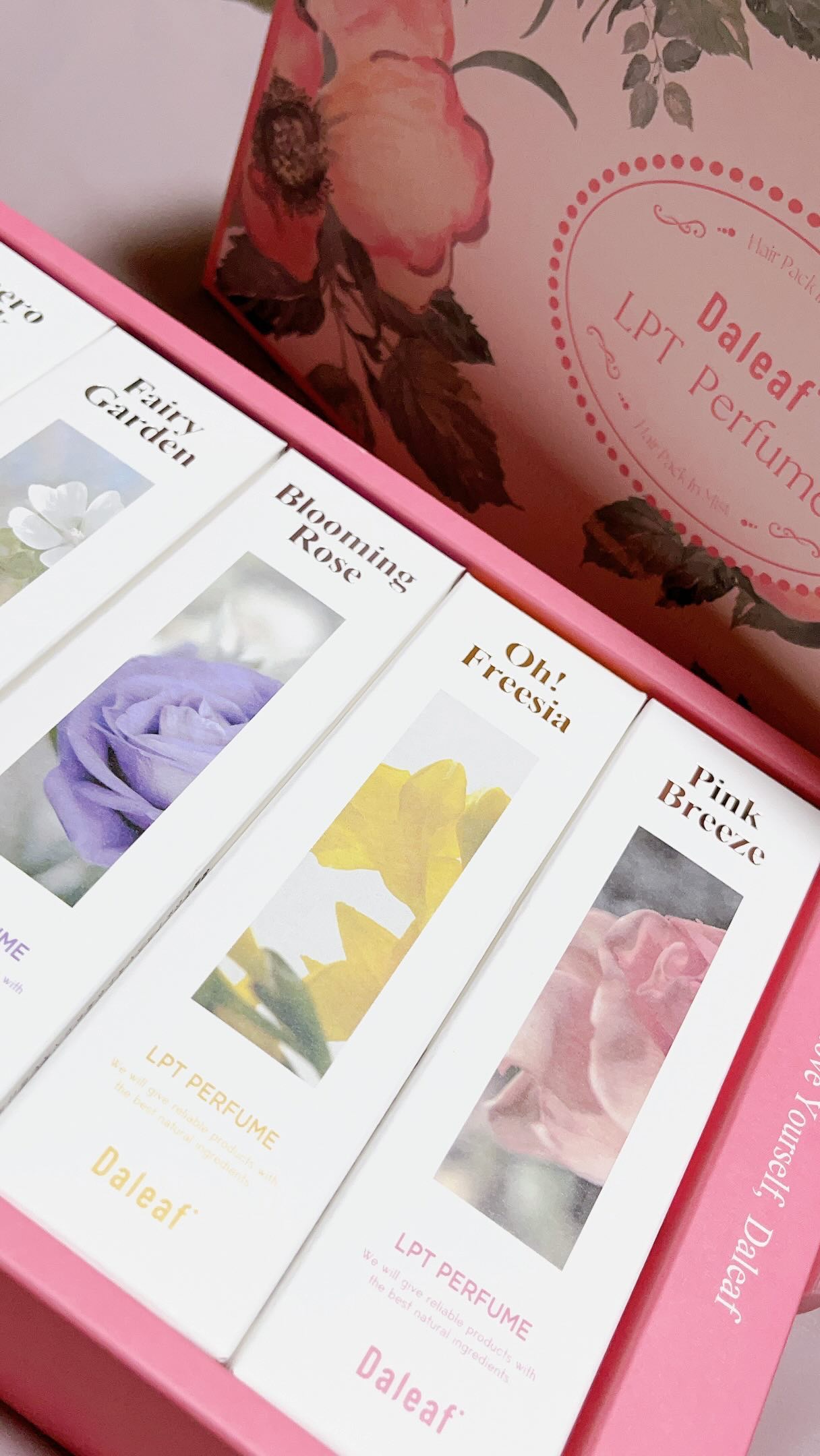 パフュームヘアパックインミスト Pink Breeze/Daleaf/アウトバストリートメントを使ったクチコミ（1枚目）