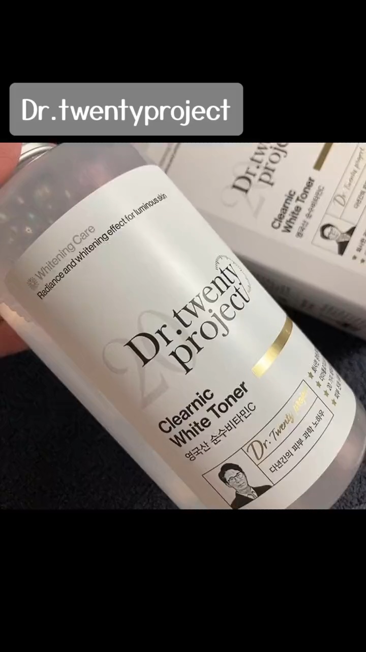 クリアニックホワイトトナー/Dr.Twenty Project/化粧水の動画クチコミ3つ目