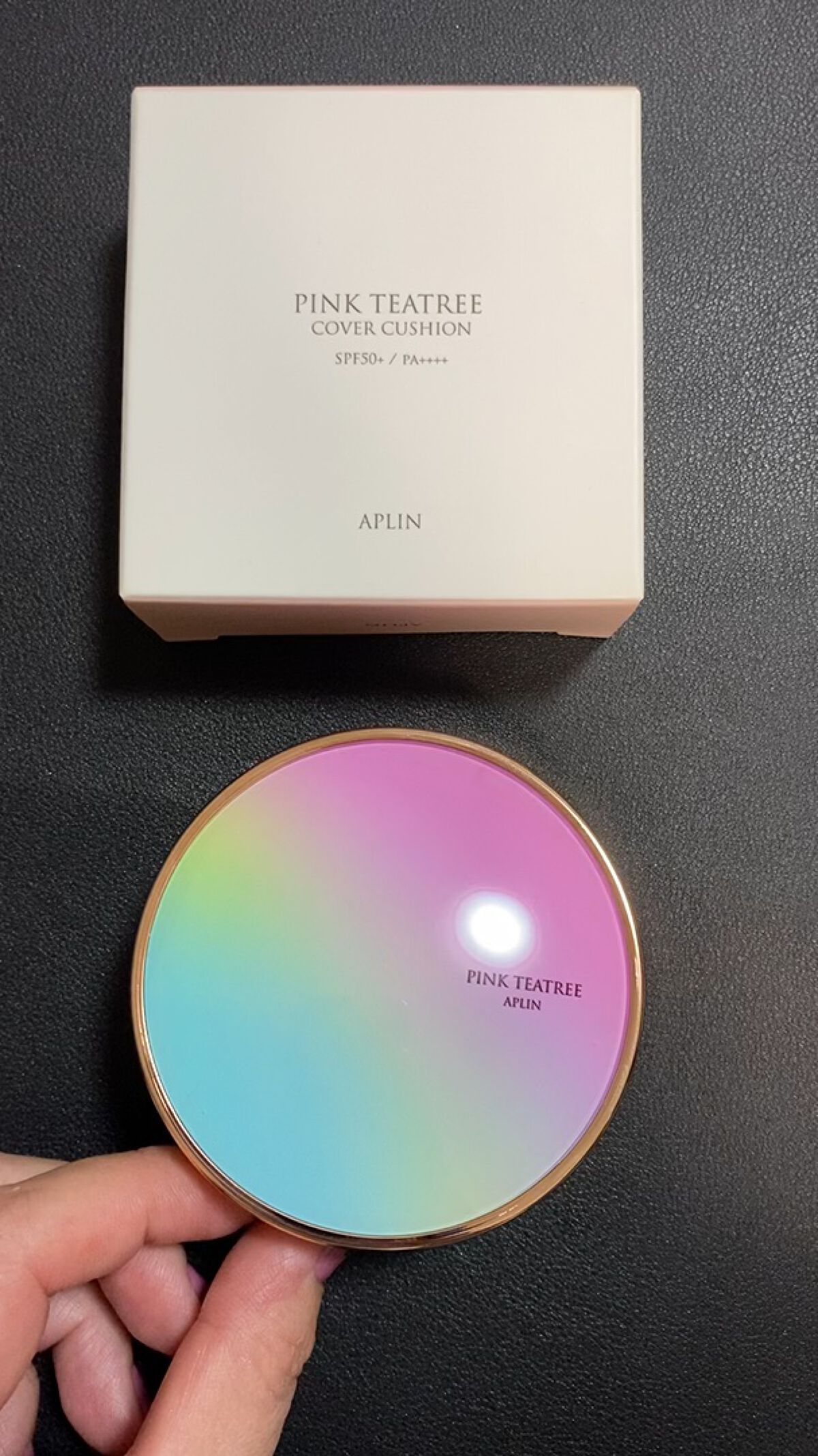 ピンクティーツリーカバークッション/APLIN/クッションファンデーションを使ったクチコミ（1枚目）