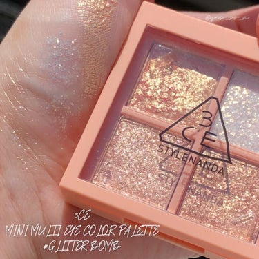 3CE MINI MULTI EYE COLOR PALETTE #GLITTER BOMB/3CE/アイシャドウパレットを使ったクチコミ（2枚目）