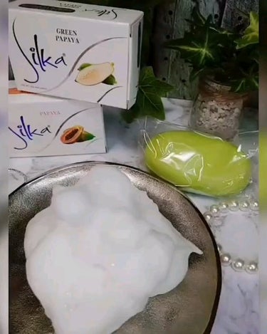 パパイヤ石鹸　Silka/パパイヤ石鹸　Silka/洗顔石鹸の動画クチコミ2つ目
