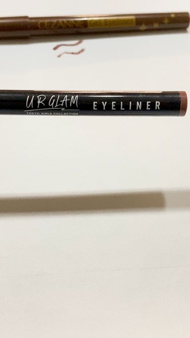 UR GLAM　LIQUID EYELINER チャコールブラウン/U R GLAM/リキッドアイライナーを使ったクチコミ（1枚目）