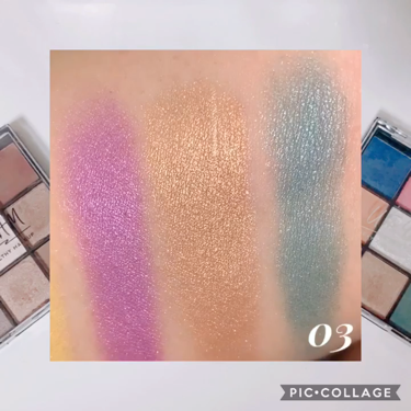 UR GLAM　BLOOMING EYE COLOR PALETTE/U R GLAM/アイシャドウパレットを使ったクチコミ（3枚目）