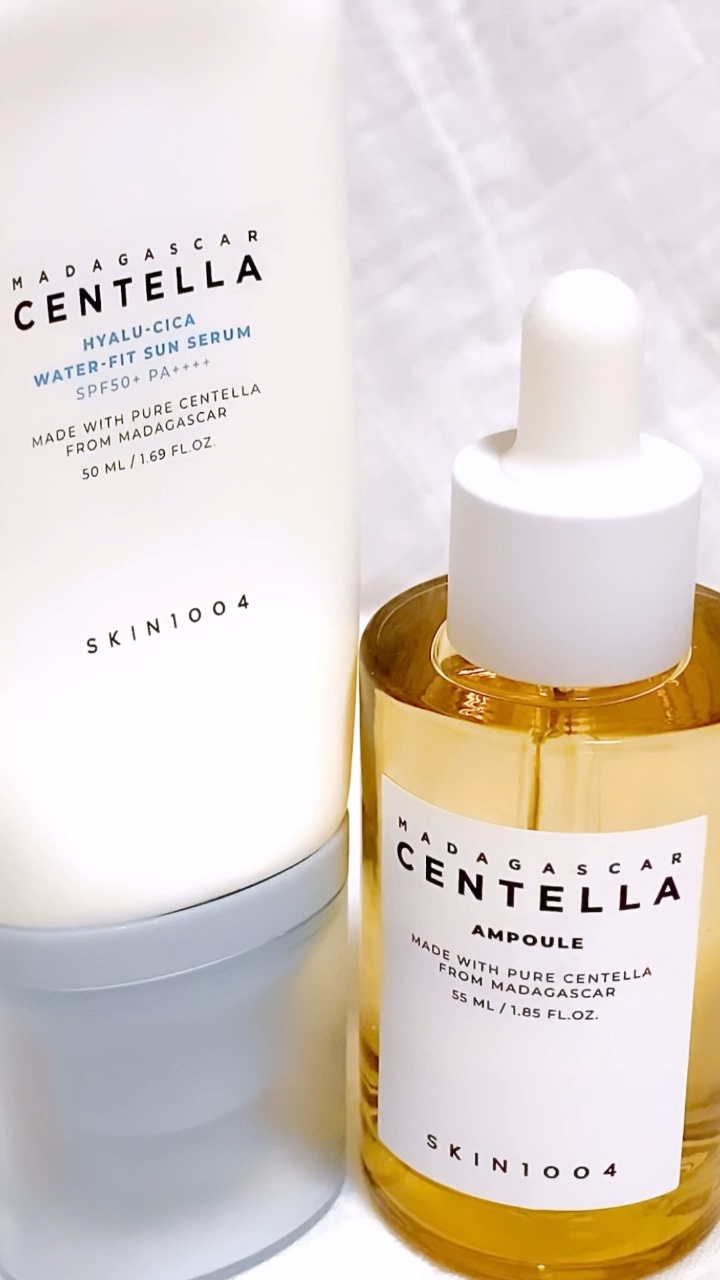 ヒアルーシカ ウォーターフィット サンセラム/SKIN1004/日焼け止めローションの人気ショート動画