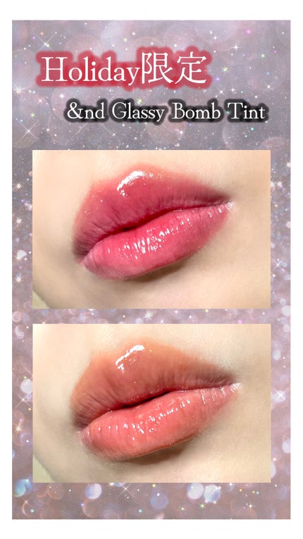 アンドバイロムアンド グラッシーボムティント/&nd by rom&nd/リップティントの人気ショート動画