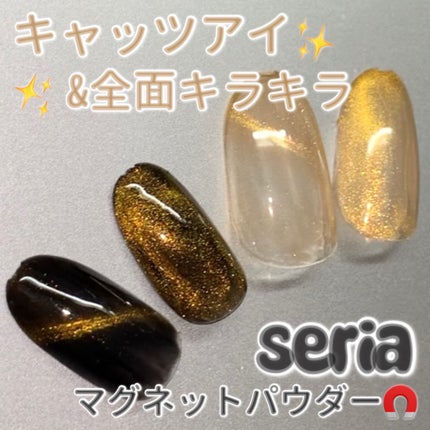 マグネットパウダー/セリア/ネイル用品の人気ショート動画