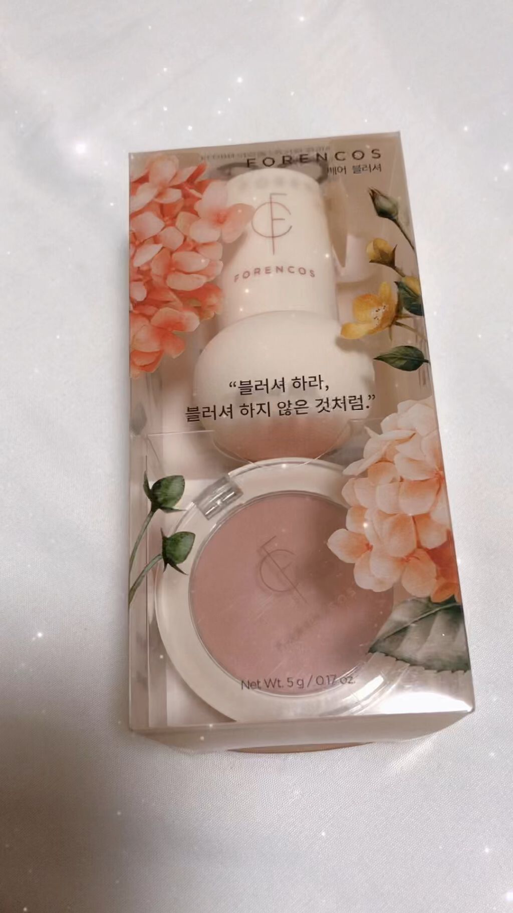 ベアブラッシャー パフ付き/フォレンコス/パウダーチークの人気ショート動画