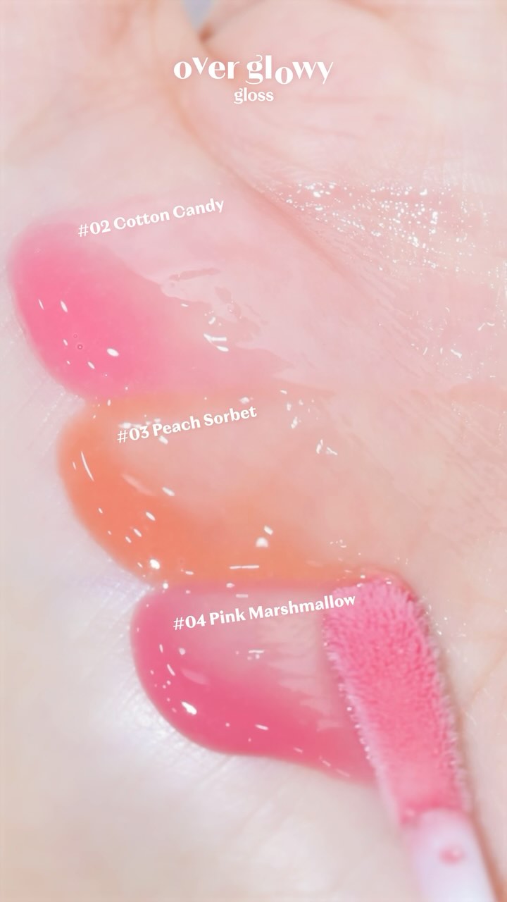 あなたのお気に入りのカラーはどれ？💕
コメント欄で教えてね🎀

スウィーツみたいに甘くときめくカラーで多幸感たっぷりのメイクルックに✨

𝕆𝕧𝕖𝕣 𝔾𝕝𝕠𝕨𝕪 𝔾𝕝𝕠𝕤𝕤🍦

＼SNS担当おすすめのカラーは