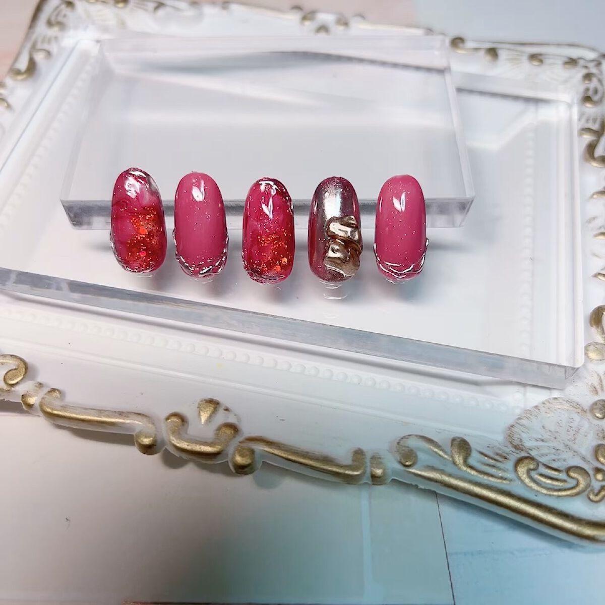 ジェルネイル（ライト対応）/セリア/ジェルネイルを使ったクチコミ（1枚目）