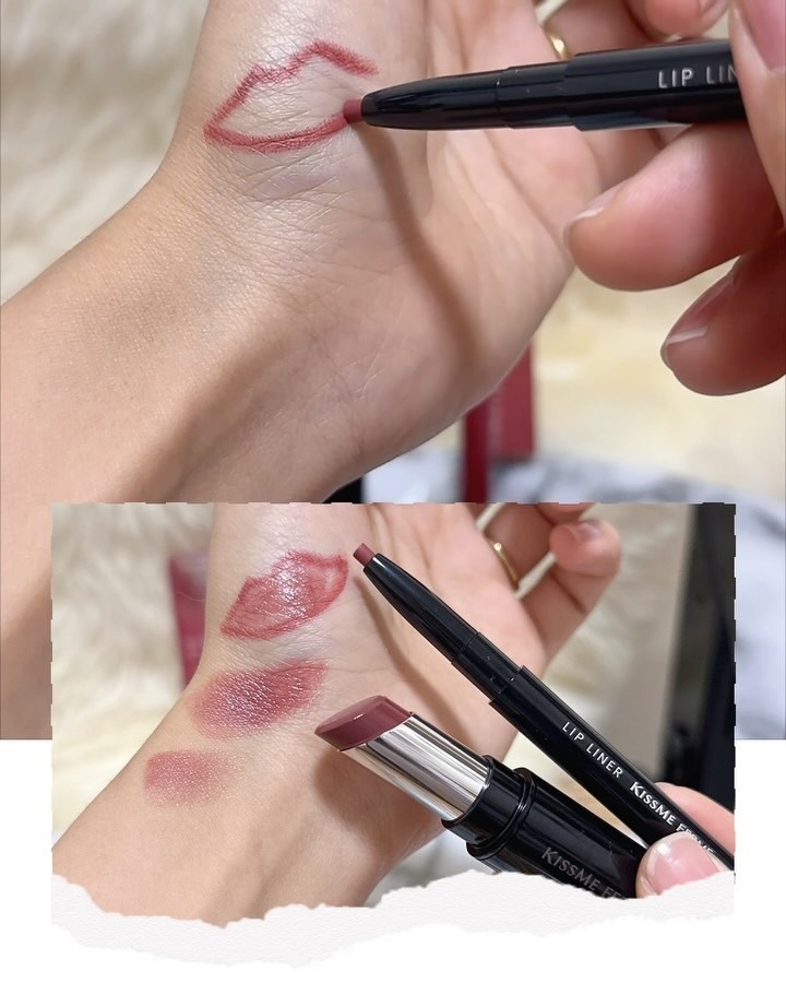 キスミー　フェルム　リップライナーＮ 02 ウォームレッド/キスミー フェルム/リップライナーを使ったクチコミ（3枚目）