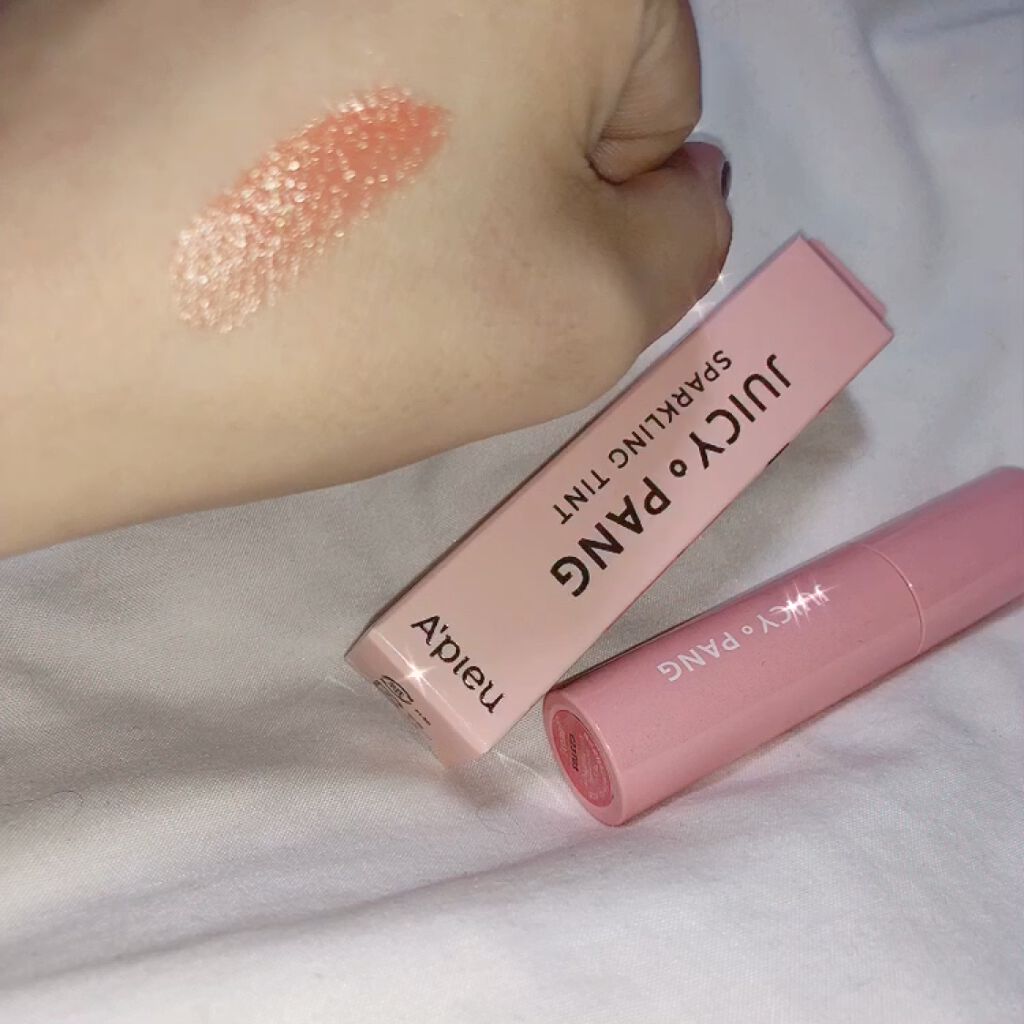 アピュー ジューシーパン スパークリングティント/A’pieu/口紅を使ったクチコミ（2枚目）