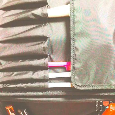 ナイロンメイクボックス・Ｌ/無印良品/化粧ポーチを使ったクチコミ（3枚目）