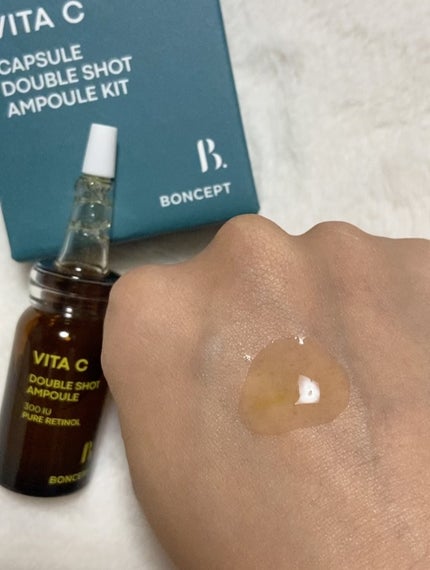 ビタC凍結乾燥ダブルショットアンプルキット/BONCEPT/美容液を使ったクチコミ(7枚目)