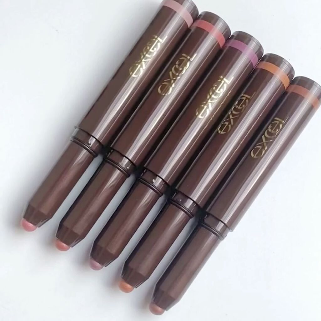 グリームオンフィットシャドウ/excel/スティックアイシャドウを使ったクチコミ（3枚目）