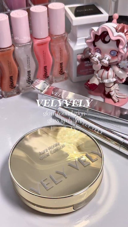 オーラハニーグロウクッション/VELY VELY/クッションファンデーションの人気ショート動画