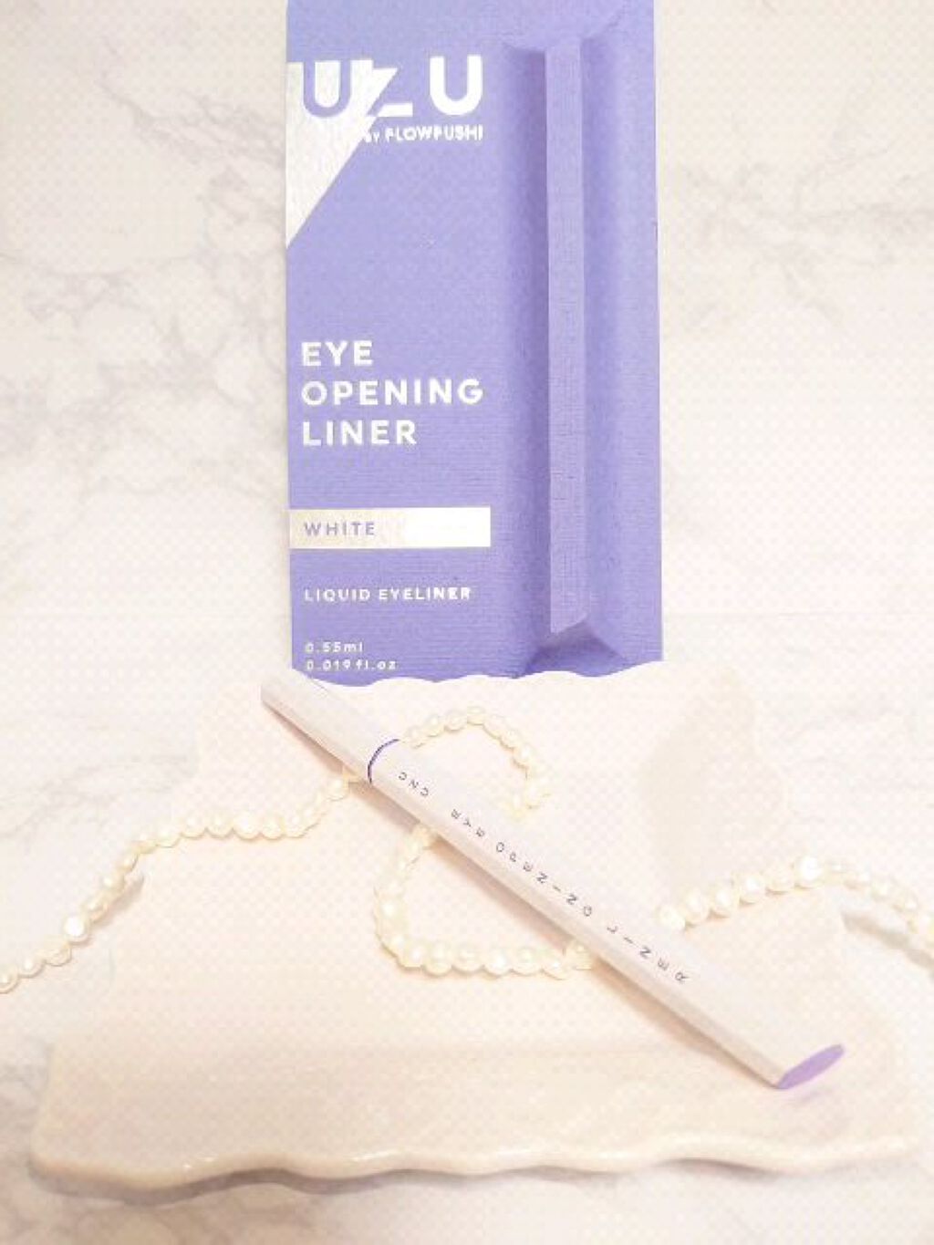EYE OPENING LINER/UZU BY FLOWFUSHI/リキッドアイライナーを使ったクチコミ（1枚目）