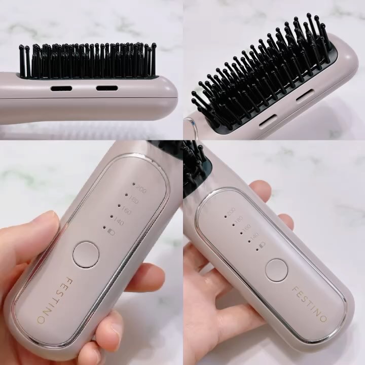 充電式 スタイリング ヒーターブラシ/FESTINO/ヒートブラシの動画クチコミ4つ目