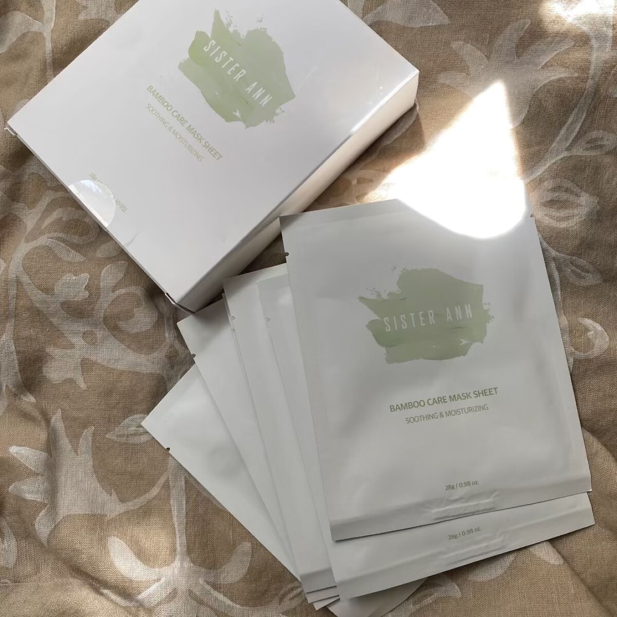 SISTER ANN バンブーケアマスクシートのクチコミ「〖フェイスパック〗
バンブーケアマスクシート
(10枚入り) 2,690円
⁡
💟商品特長💟
.....」（1枚目）