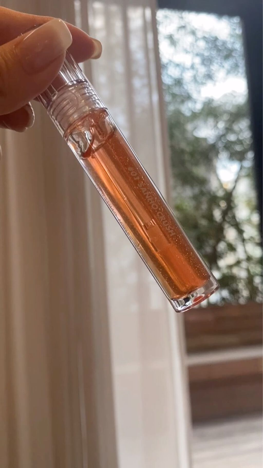 グラスティングウォーターグロス/rom&nd/リップグロスを使ったクチコミ（2枚目）