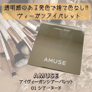 アイ ヴィーガン シアーパレット/AMUSE/アイシャドウパレットを使ったクチコミ（1枚目）