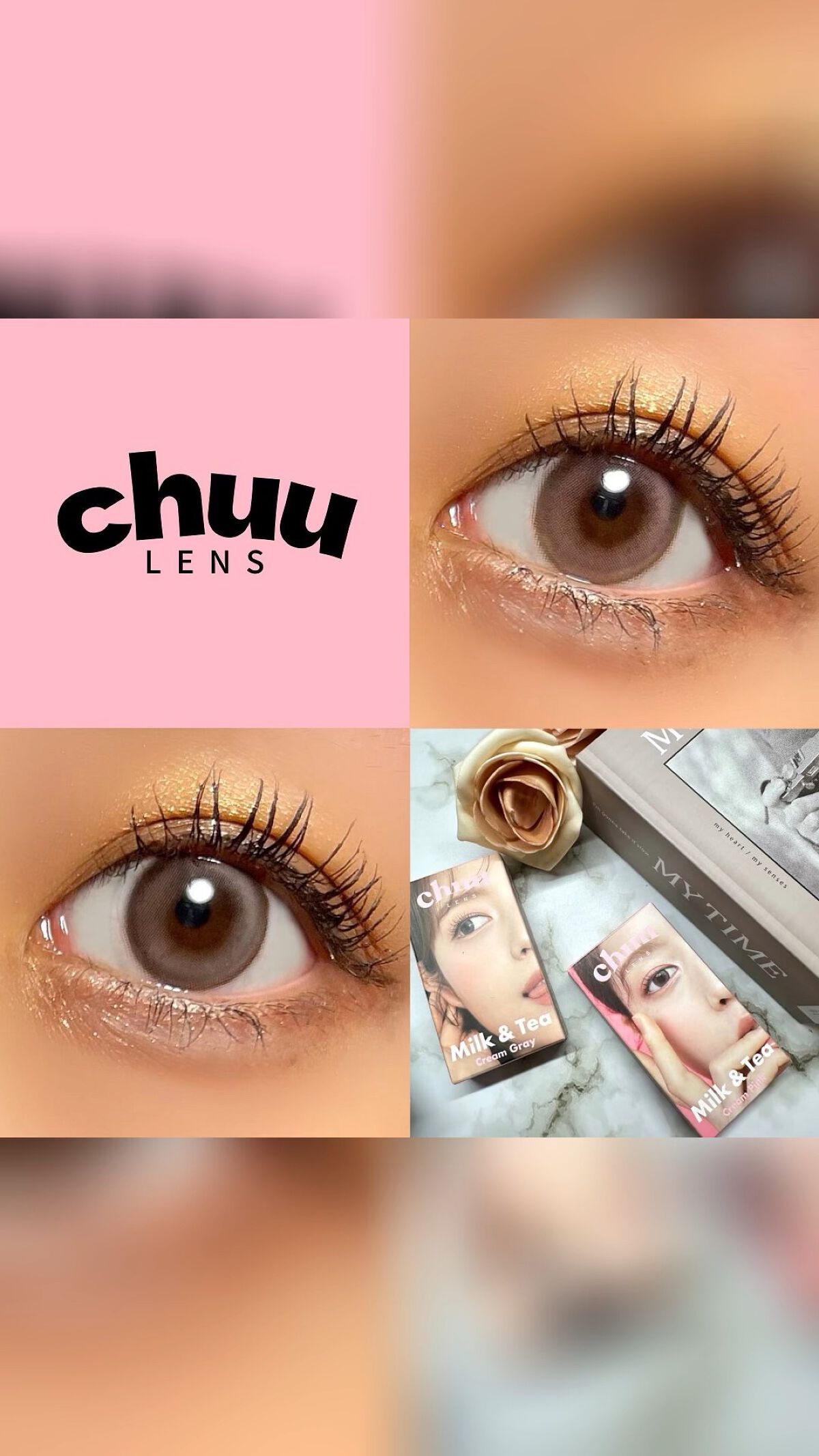 chuuLENS Milk&Tea 1day/chuu LENS/ワンデー（１DAY）カラコンを使ったクチコミ（1枚目）