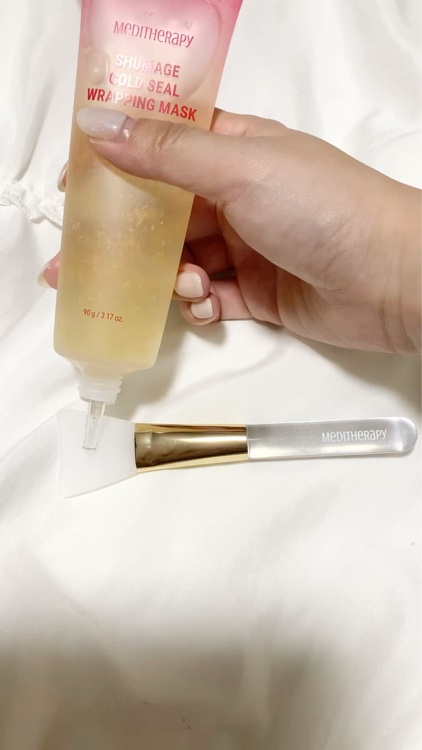 シューマジゴールド糸ラッピングマスク/MEDITHERAPY/シートマスク・パックを使ったクチコミ（2枚目）