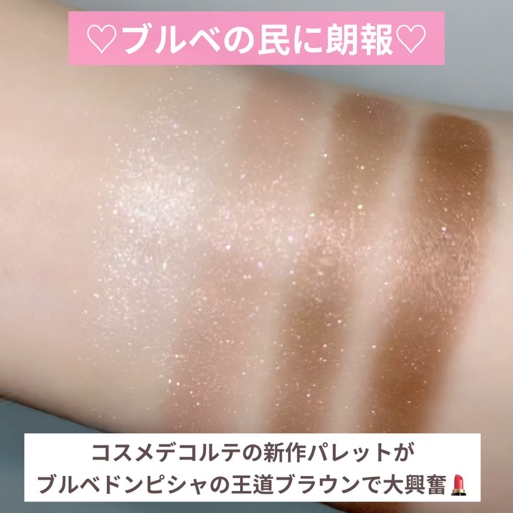 スキンシャドウ デザイニング パレット/DECORTÉ/アイシャドウパレットを使ったクチコミ（2枚目）