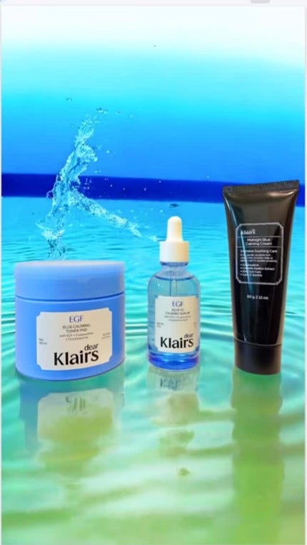 EGFブルーカーミング トナーパッド/Klairs/トナーパッドの人気ショート動画