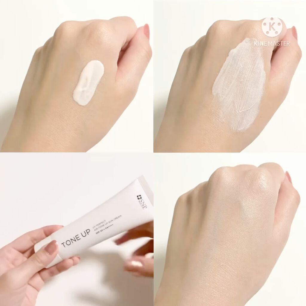 UVパーフェクトエアトーンアップサンクリーム/SNP/日焼け止めクリームの動画クチコミ4つ目