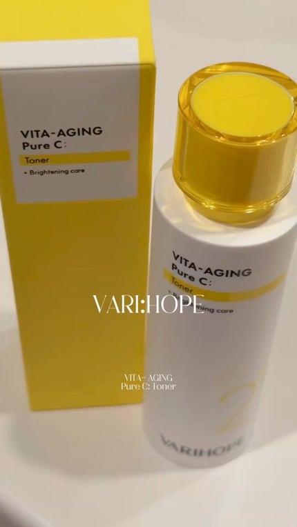 ビタエイジングピュアC セラムトナー/VARI:HOPE/化粧水の人気ショート動画